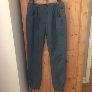 Madison Supply mens grey elastic cuff pants 32